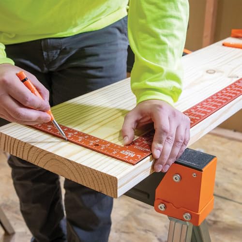Klein Tools 935FSQ Framing Square, 24-Inch x 16-Inch, L Shape Carpenter Square Tool for Woodworking with Laser Etched Rafter Tables and Octagon Scales by KLEIN TOOLS - Image 6