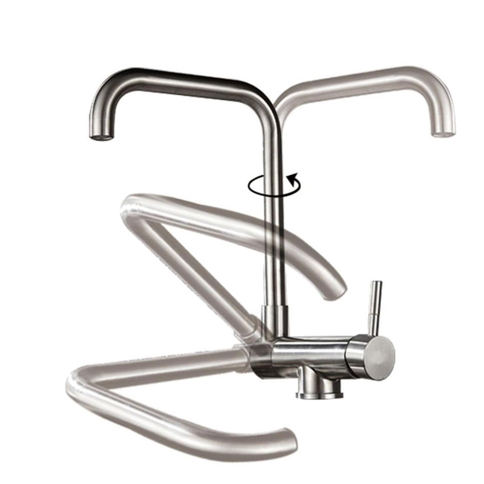 Robinet pliable pour fenêtre de cuisine et évier compact