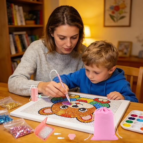 Rotulador eléctrico para gemas y kit de manualidades para regalar a niños y adultos 2
