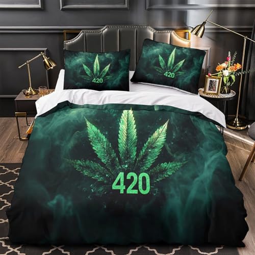 DAZBDEOCK Juego de ropa de cama de 3 piezas con diseño 3D, decoración de cama, con cremallera, funda de edredón hipoalergénica, lavable a máquina, para niños, adultos y jóvenes, funda de edredón