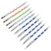 Meuxan 10 Piece Dotting Tools Painting Brushes Set for Nail Art, Rock Painting, Embossing Pattern, Pottery & Clay Craft