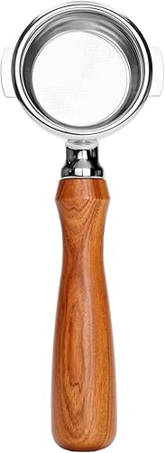 Miniatura 4 de Portafiltro de 2.283 in con boquilla única, 2 orejas compatible con cabezal de grupo E61, Flair 58, ECM, Rocket, Sanremo, Synesso, Slayer, piezas de