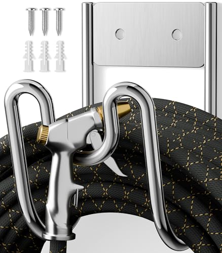 Garden Hose Holder Wall Mount - SS304 Stainless Steel Water 