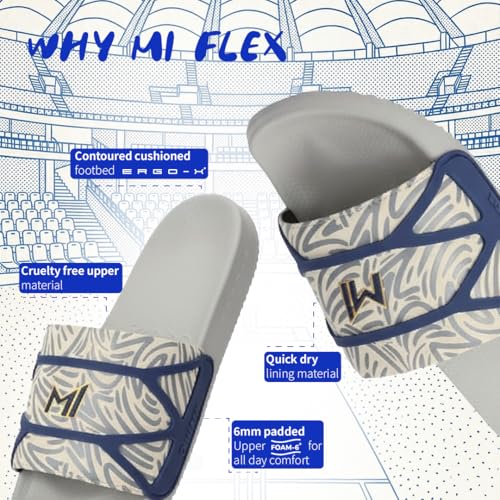 Image of CHUPPS MI Flex Men's Casual Slides | Soft Cushioned Footbed | Lightweight Anti-Slip Slippers | Indoor Outdoor Daily Wear Slides for Men