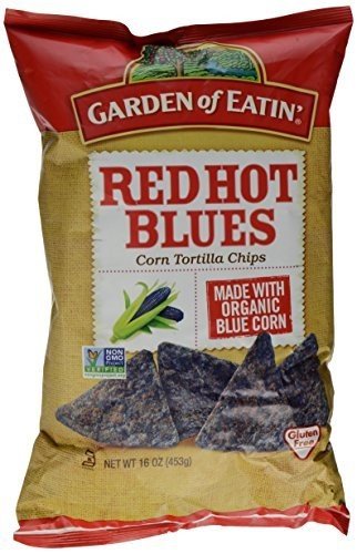 Garden of Eatin' Tortilla Chips, Red Hot Blues, Spicy Chips, 16-Ounce Bags (Pack of 12) ( Value Bulk Multi-pack)
