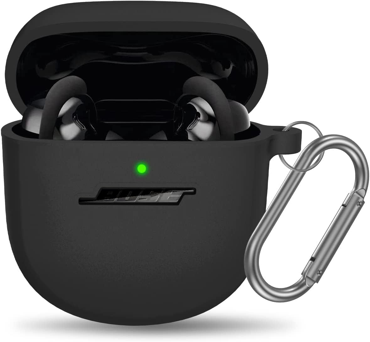 Zitelยฎ Case Compatible with Bose QuietComfort Earbuds II - Hollow Out Design Silicone Case Cover - Black