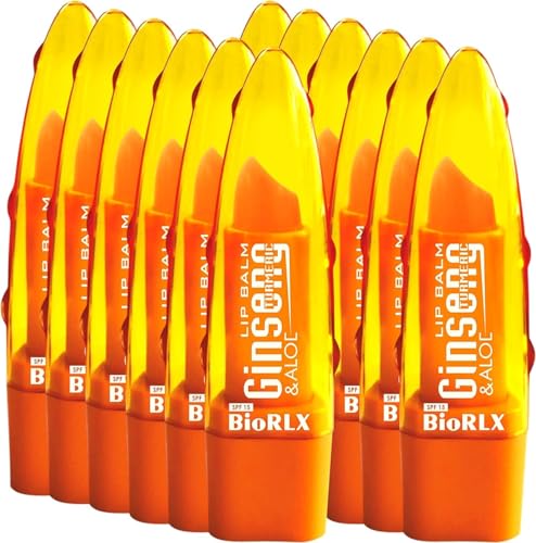 BioRLX Aloe Vera Ginseng Turmeric Paraben Free Lip Balm (Multipack)