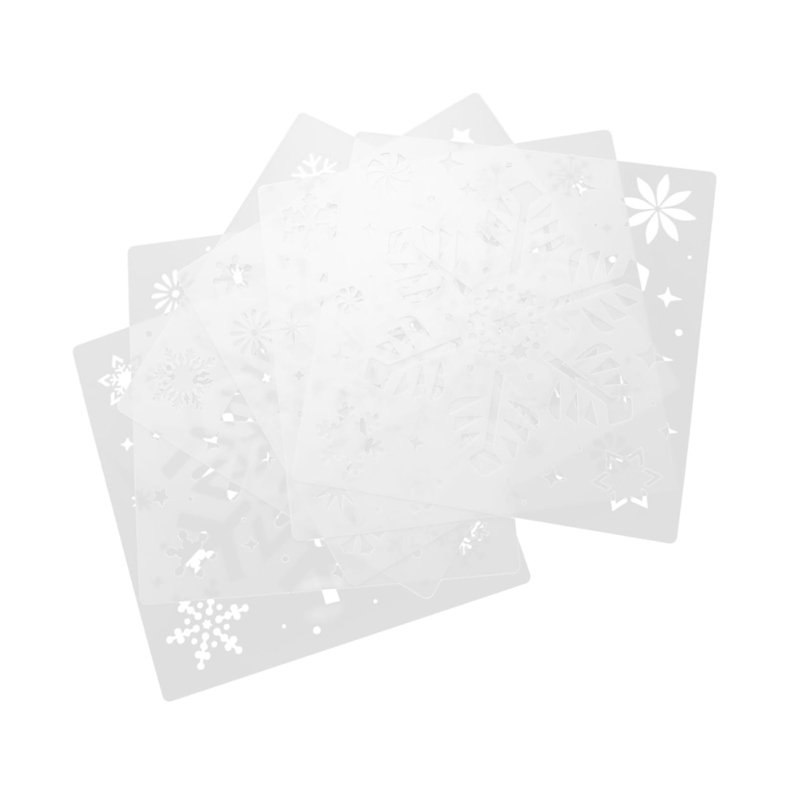 Pochoir flocon de Noël pour décoration de fenêtre et ateliers de peinture en famille