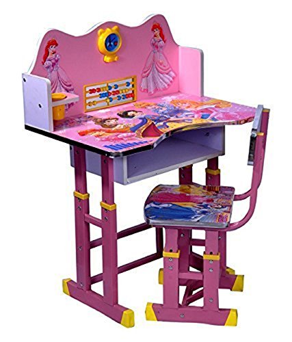 Image of Study Table for Kids Kids Study Table and Chair Set Height Adjustable Study Table and Chair for Kids Kids Study Table for 4 to 10 Years Study Table for Kids 5-12 Years Girls