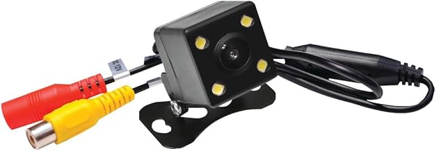 Pyle PLCM4LED Car Van Bus Backup Rearview Camera Parking/Reverse Kit, Waterproof Night Vision Cam, Distance Scale Lines, Swivel Angle Adjustable Cam