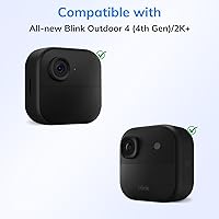 Vista 2 de Funda de silicona resistente a la intemperie para Blink Outdoor 4 (4.ª generación), protección completa de la cámara, para Blink Outdoor 4