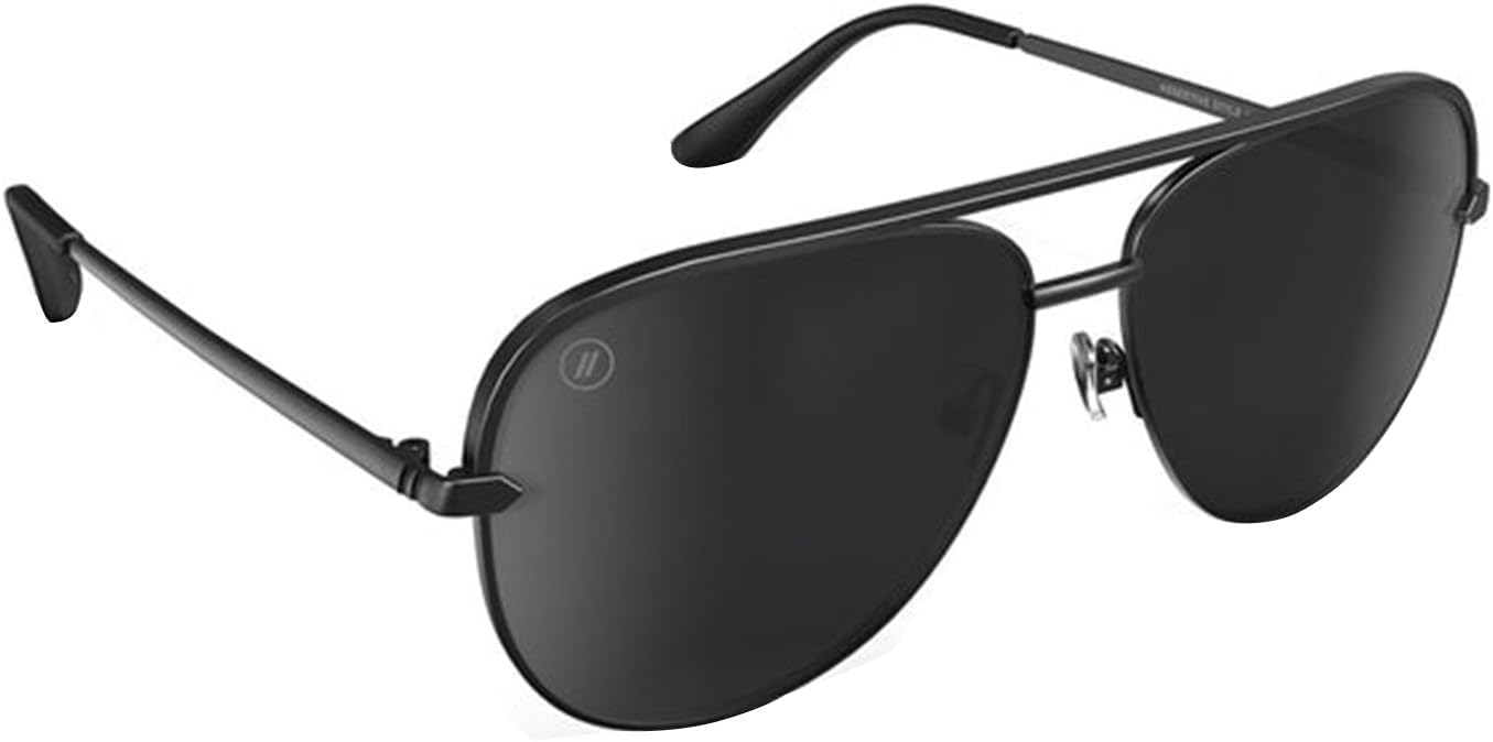 Blenders Eyewear Shadow – Polarized Sunglasses – Modern Aviator-Style, Metal Frames – 100% UV Protection – For Men & Women