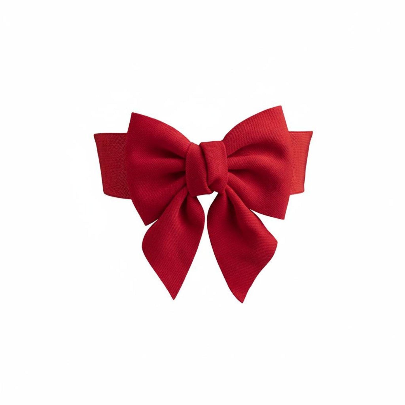 Wide Bow Belt Elegant Design Big Bowknot Waistband Easy to Wear Bowknot Waist Belt for Women, Ladies, Formal Events, Weddings, Parties Red-image-42