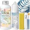 EIGTWEN Art Masking Fluid for Watercolor Painting and Gloss Varnish for Acrylic Painting,Watercolor Masking Fluid Prevents Paint from Adhering to The Masking Area,Easily Removable, Leaving No Residue