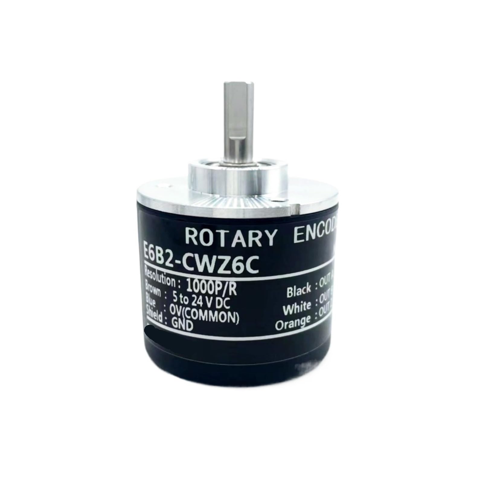 Codeur rotatif E6B2-CWZ6C 360P R boîtier métallique durable et axe en acier