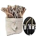 Produktbild 100pcs / Batch Getränke Tubules E-co freundliche Mehrweg-Edelstahl-304-Trinkhalm 215mm * 6mmTubes for Cocktail (Color : Silver 100 straight)
