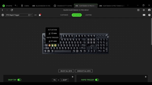Amazon.com: Razer Huntsman V3 Pro 8KHz Esports Gaming Keyboard