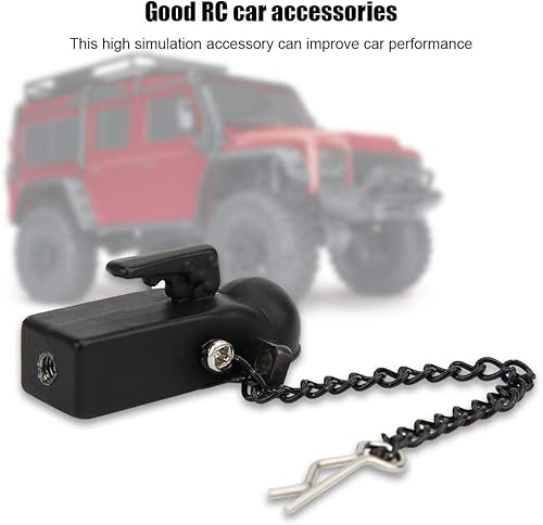 Miniatura 3 de Drfeify Kit de accesorios para remolque de coche de escalada compatible con coches escala 1/10 90046 90047 (negro)