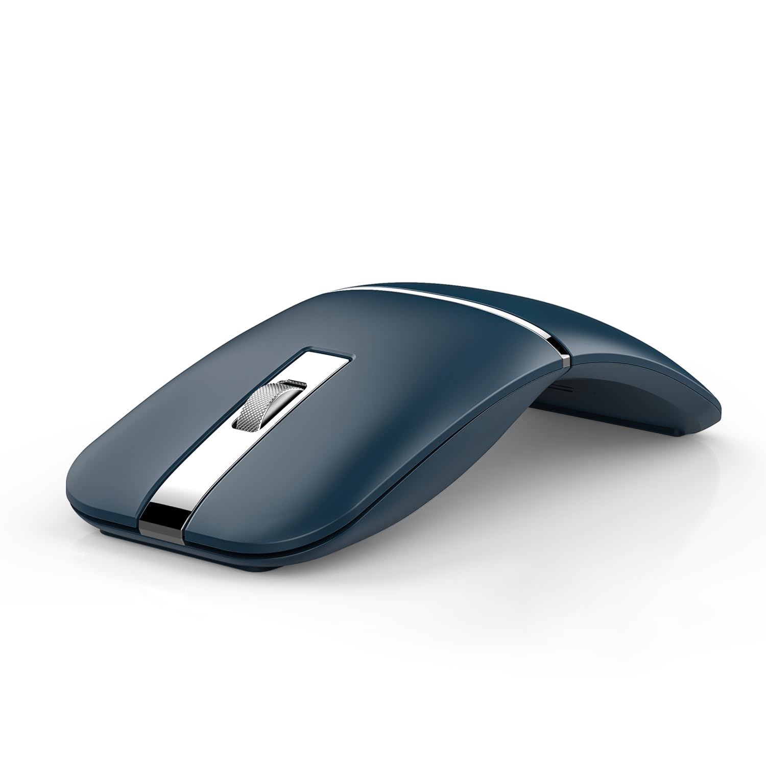 Bluetooth Wireless Arc Travel Mouse, Dual Model (2.4G+BT5.1) Rotating Foldable Mouse for Microsoft, Rechargeable Slim Portable Mice for Laptop, Notebook, PC, MacBook, Chromebook - Sapphire Blue-image-30