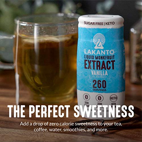 image for Lakanto Liquid Monk Fruit Extract Drops - Zero Calorie, Zero Sugar, Ke