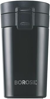 Hydra Coffeemate 260 ml Stainless Steel Travel Mug | Double Wall Vacuum Insulated, Black | 8 Hrs Hot & 14 Hours Cold | Ideal for Personal & Corporate Gifting