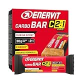 Enervit Carbo Bar C2:1PRO Salty Peanut Butter – Energieriegel mit 30 g Kohlenhydraten, 50 % schneller absorbierte Kohlenhydrate, Geschmack von Erdnussbutter, Vegan, Glutenfrei, 12 Riegel à 45 g