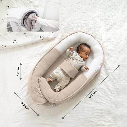 Miniatura 3 de Doomoo Cocoon Reductor Para Recien Nacidos Tetra Jersey Sand, Evolutivo, Transpirable, 0 - 8 Meses