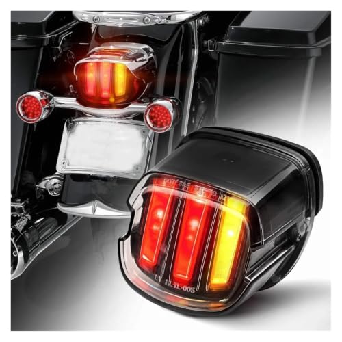 Luz trasera LED universal con intermitentes integrados para Softail y Road King 3