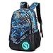 Produktbild Leuchtender Rucksack mit USB-Ladeanschluss, Tablet-Tasche, jungem Mädchen, Schultasche für Jungen, Outdoor-Sportrucksack für Männer, Frauen(Graffiti des blauen Graus)
