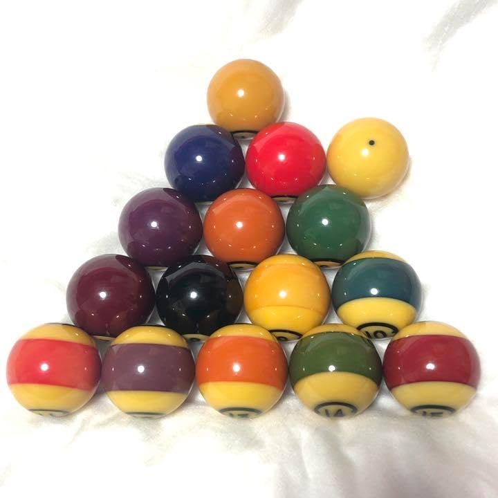 ブランズウィック ビリヤードボール 中古】ビリヤード ボール 16個