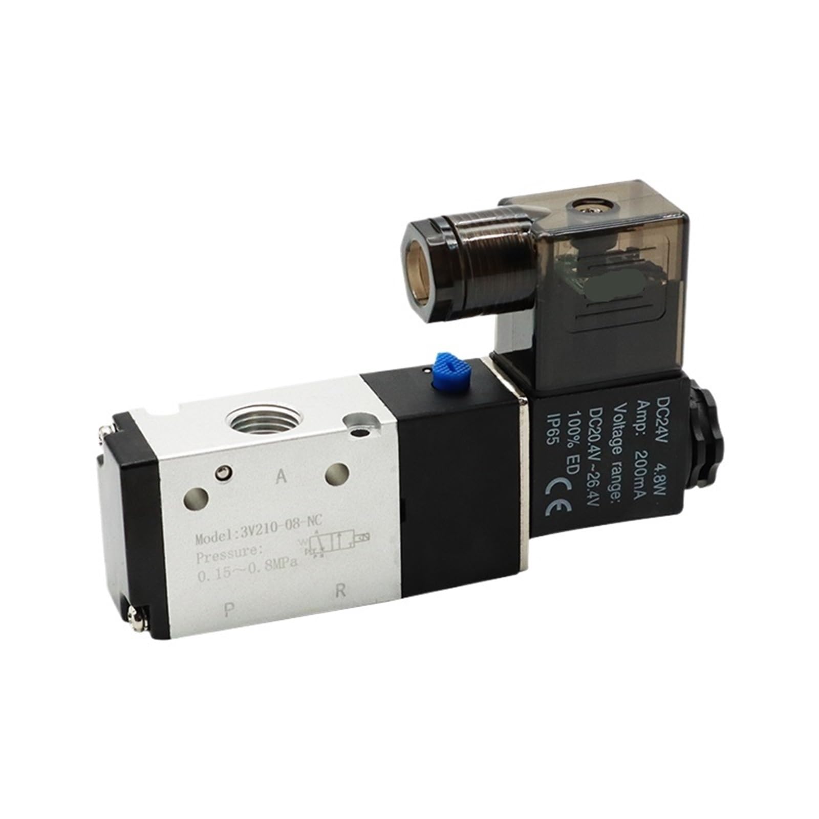 Vanne magnétique 3V210-08 à commande électrique stable pour circuit pneumatique