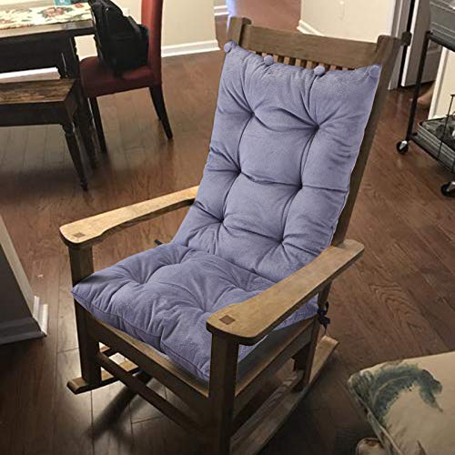 Big Hippo Rocking Chair Cushion,Soft Thicken Rocking Chair Cushion Set With Detachable Neck Pillow Back Support,Comfy Chair Cushion Pad With Ties For Outdoor Indoor Home Office,Gray #TOP7