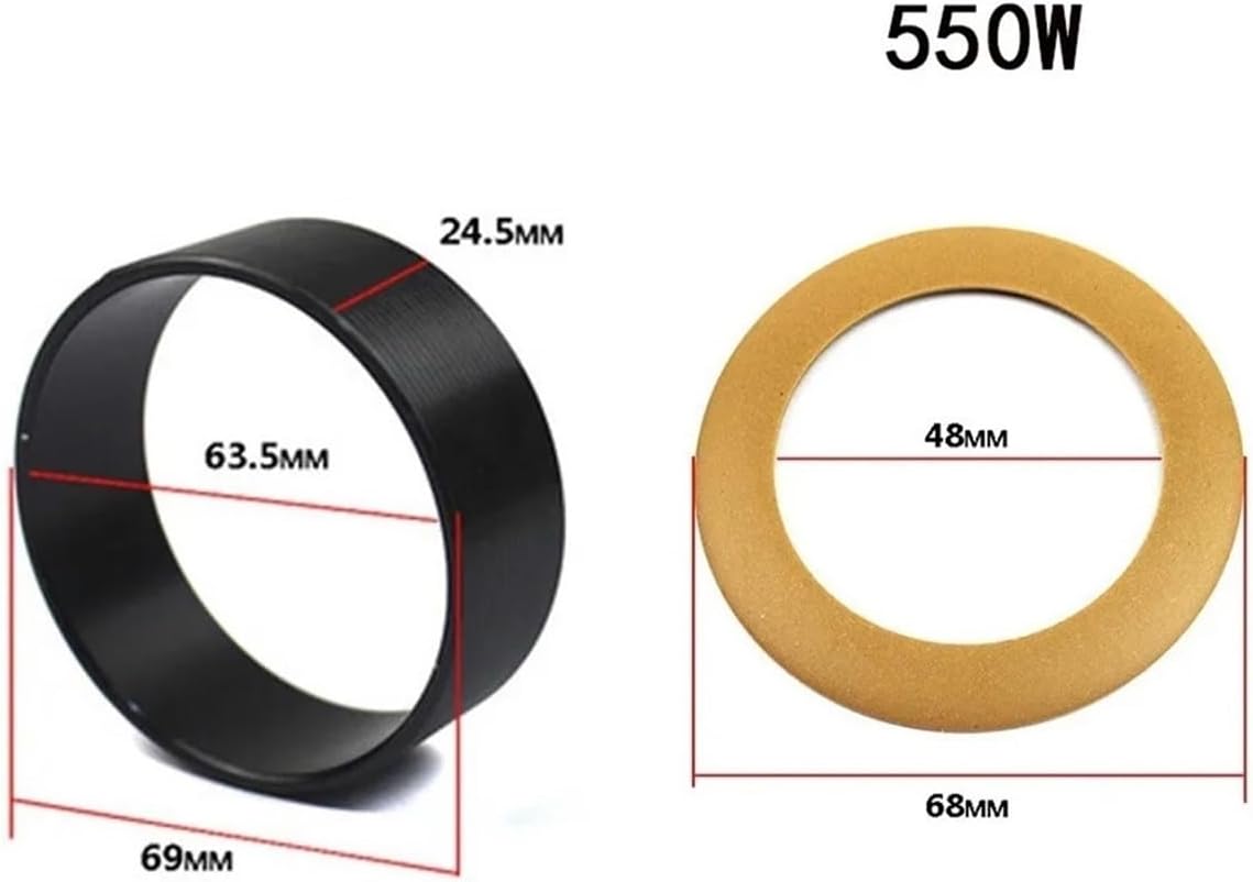 2pcs Piston Cylinder Ring Kit Vacuum Spare Parts Air Compressor Accessories for 550W-1600W (Size : for 1100W)