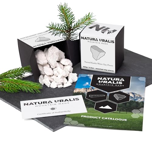 Natura Uralis Kaolin White Clay | 3.5oz of Natural White Clay, Pure White to Off-White - Amazing Crunch, Satisfying Earthy, Velvety and Firm Texture, ASMR Sensation by Natura Uralis - Image 3