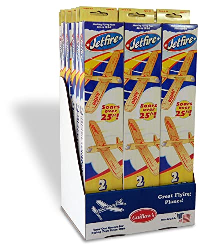 14 Guillow #32 Jetfire Twin Pack Balsa Wood Toy Airplanes (28 Planes Total)