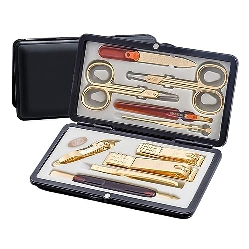 Kit de manucure portable pour vos déplacements et voyages avec étui de luxe élégant