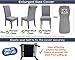 SPRINGRICO 6 Pack Dining Room Chair Covers with seat Belt, Stretch Parsons Chair Slipcover Washable Kitchen Dining Chair Cover Removable Seat Protector Set of 6, S3- Smokey Gray