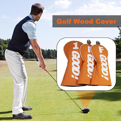 Couvre-club de golf en bois imperméable contre les chocs - 3