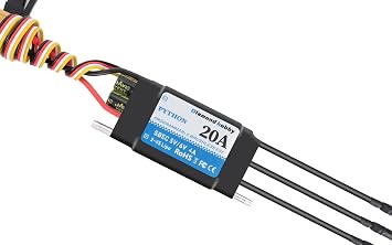 DH 20A 2-4S Waterproof Brushless ESC Electronic Speed Controller with 5.5V/4A BEC and XT60 3.5mm Banana Head Connector for Model Ship RC Boat 20A