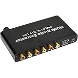 5.1CH HDMIオーディオデコーダー、RCA AC3 / DSTから5.1アンプアナログコンバーターへの同軸デコード、PS4DVDプレーヤーHDTV用の4K3D