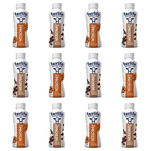 Fairlife Nutrition Plan Chocolate and Caramel Shake Variety Pack 30g Protein Low Sugar Combo Supplement Meal Replacement Ready To Drink 11.4 Oz Bulk Variety Pack (12-Count)
