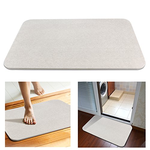 WINOMO Diatomaceous Earth Bath Mat Natural Antibacterial AntiSlip