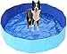 Pies Basen Składany Pies Pet Kids Basen Basen Basen Paddling Pool Przenośny PVC. Antypoślizgowy Duży Pet Dog Kot Bathing Wanna Dla Dzieci Pet Dog Basen do Kryty/Outdoor -160x30cm_red GINOLEI