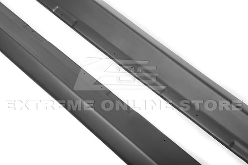 Vista 26 de Repuesto para Chevrolet Camaro LT LS SS 2010-2015 Par de extensión de panel basculante de faldas laterales estilo ZL1 (fibra de carbono)