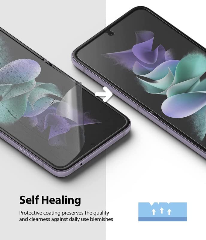 Image of Gorilla Extra Strong Premium Advanced HD+ Tempered Glass [Matte] for Samsung Galaxy Z Flip 4 Edge to Edge Coverage Anti Glare Anti Fingerprint Scratch and Oil Resistant