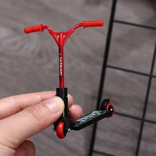 Miniatura 5 de Mini scooter de dedo rojo, mini monopatines de plástico para dedos de juguete deportivo interactivo dedo juguetes de fotografía, tableros de dedos y