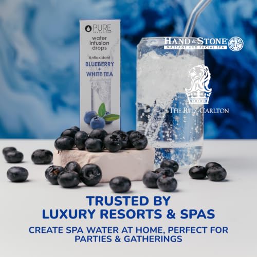 Image of Pure Inventions - Blueberry & White Tea Water Infusion Drops - Antioxidants & Electrolytes - Health & Wellness Drink - Immunity Support -Sugar Free, Zero Calorie, No Artificial Sweeteners -60 Servings