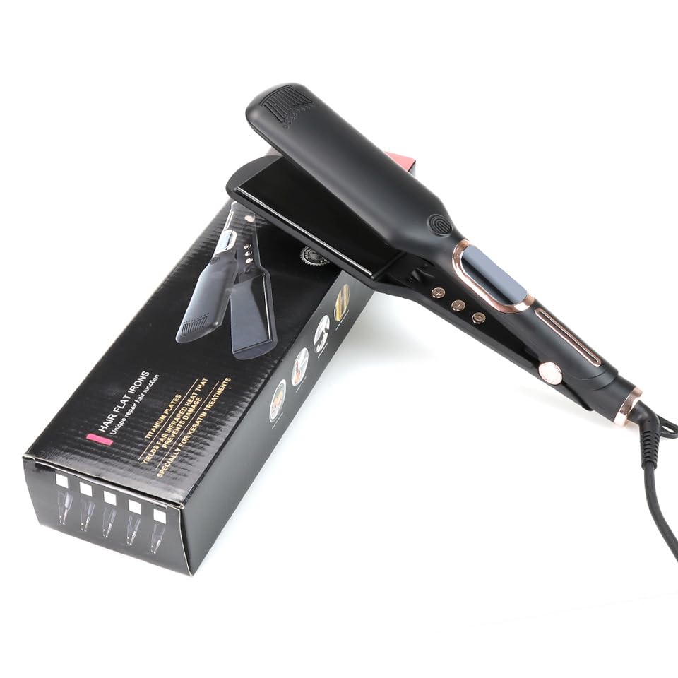 Plancha de Pelo Profesional con Pantalla LCD 500°F miniatura 1
