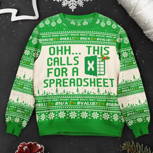 Ugly Sweater Gift for Man Woman Ugly Christmas Birthday Sweatshirt Gift for Him Her Xmas Crewneck Gift4