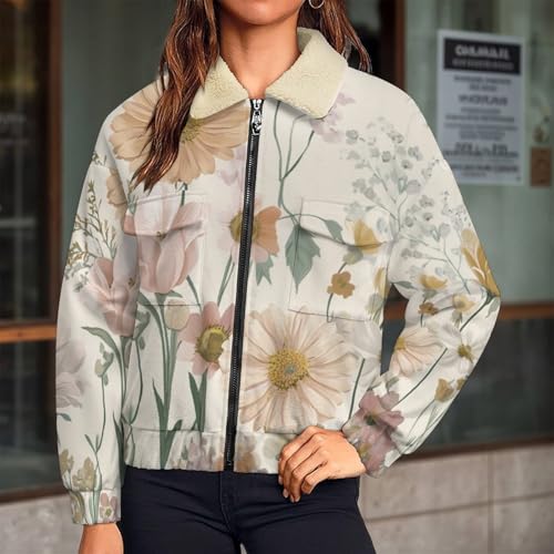 Sweatshirt avec zippé esthétique botanique pour vos balades